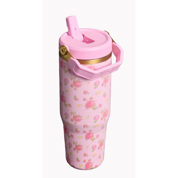 Stanley 1913 x LoveShackFancy IceFlow Flip Straw Tumbler | IBIZA | 30 OZ - Picture 4 of 5